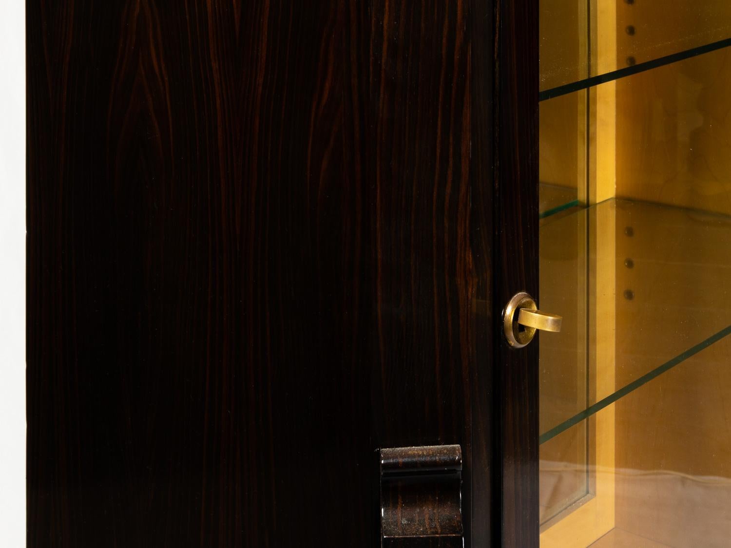 Vitrina iluminada Art Déco, 1920, Francia en Bueno estado para la venta en Lisbon, PT