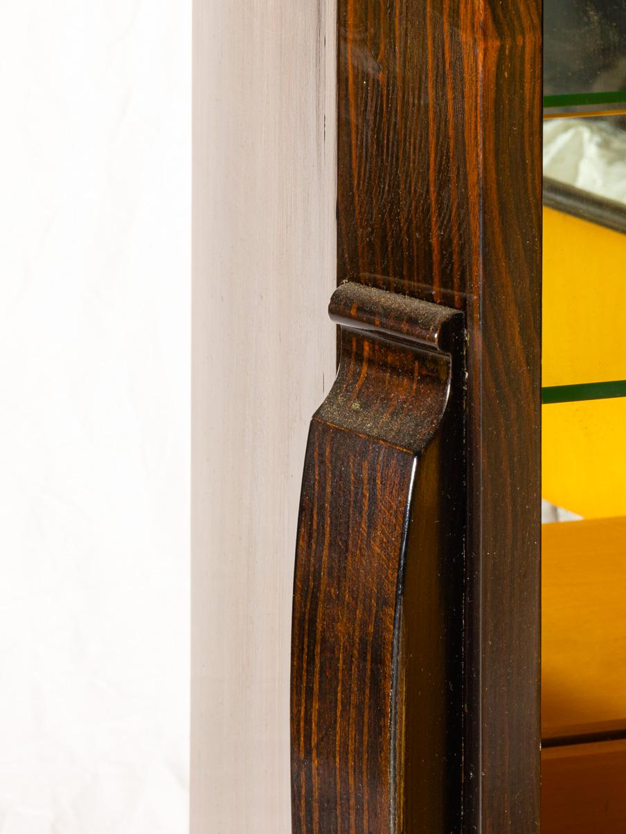 Mirror Art Deco Illuminated Display Cabinet, 1920, France For Sale