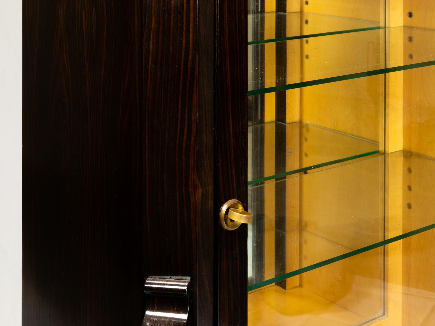 Vitrina iluminada Art Déco, 1920, Francia siglo XX en venta