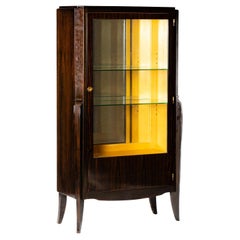 Beleuchteter Vitrinenschrank im Art déco-Stil, 1920, Frankreich