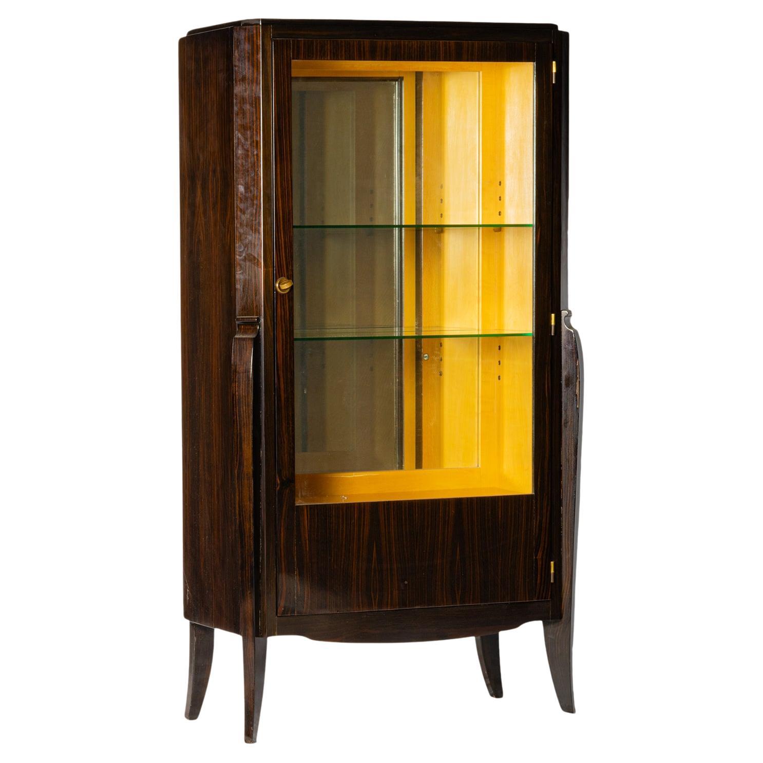 Art Deco Illuminated Display Cabinet, 1920, France