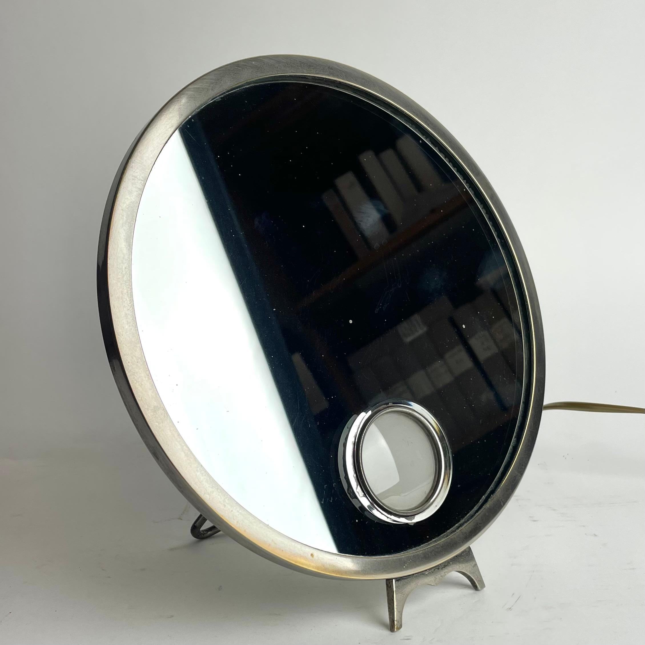 Francese Specchio da barba illuminato Art Deco di Le Mirophar Brot, anni '30 in vendita