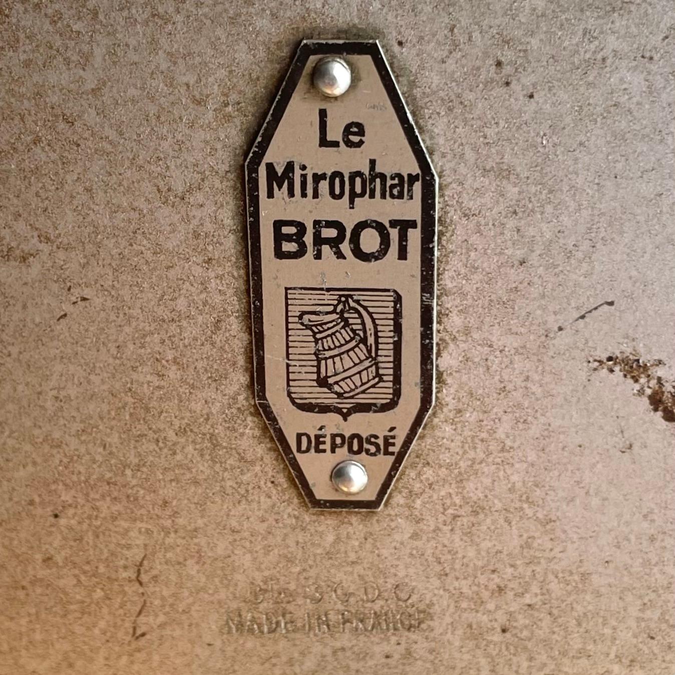 Specchio da barba illuminato Art Deco di Le Mirophar Brot, anni '30 in vendita 1