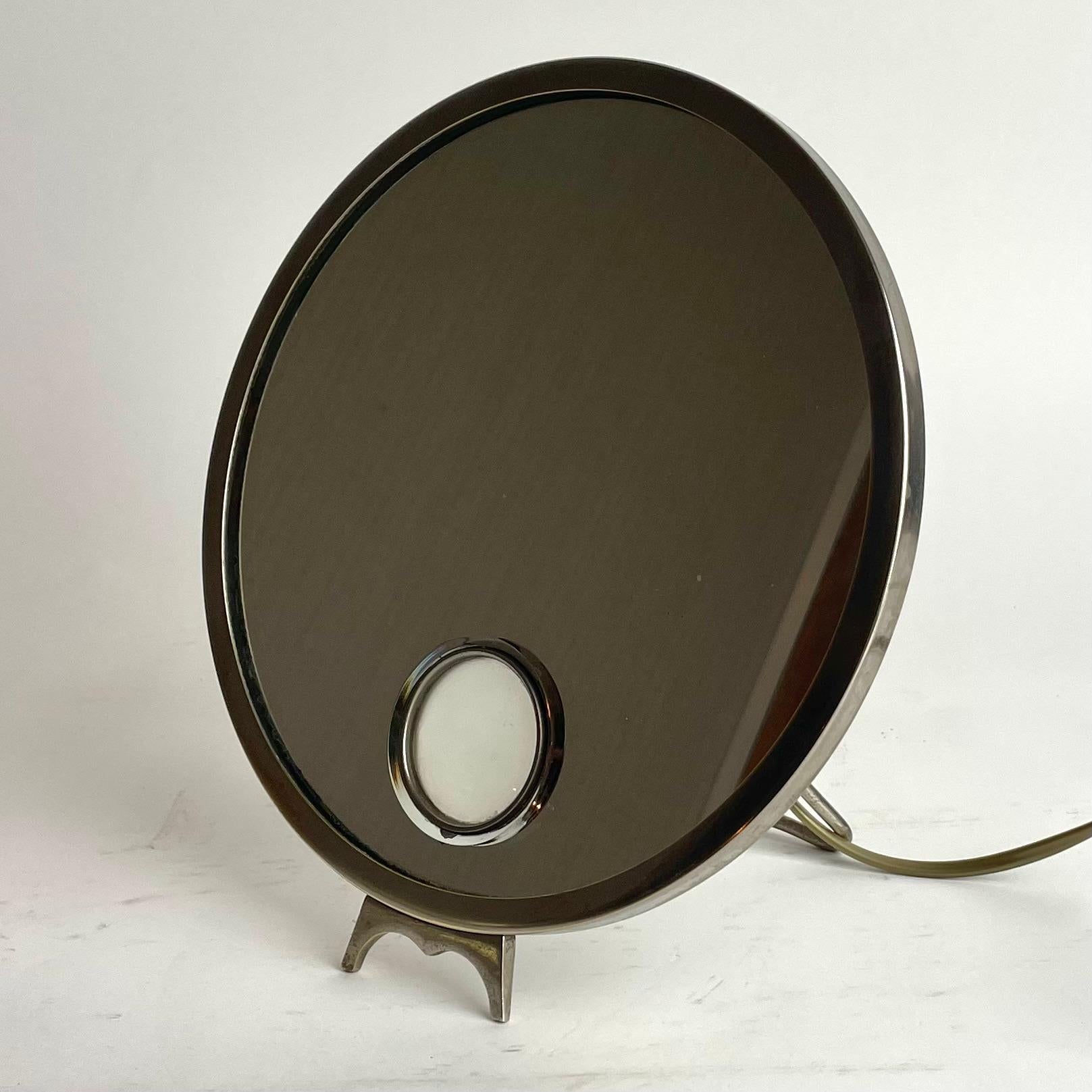 Specchio da barba illuminato Art Deco di Le Mirophar Brot, anni '30 in vendita 2