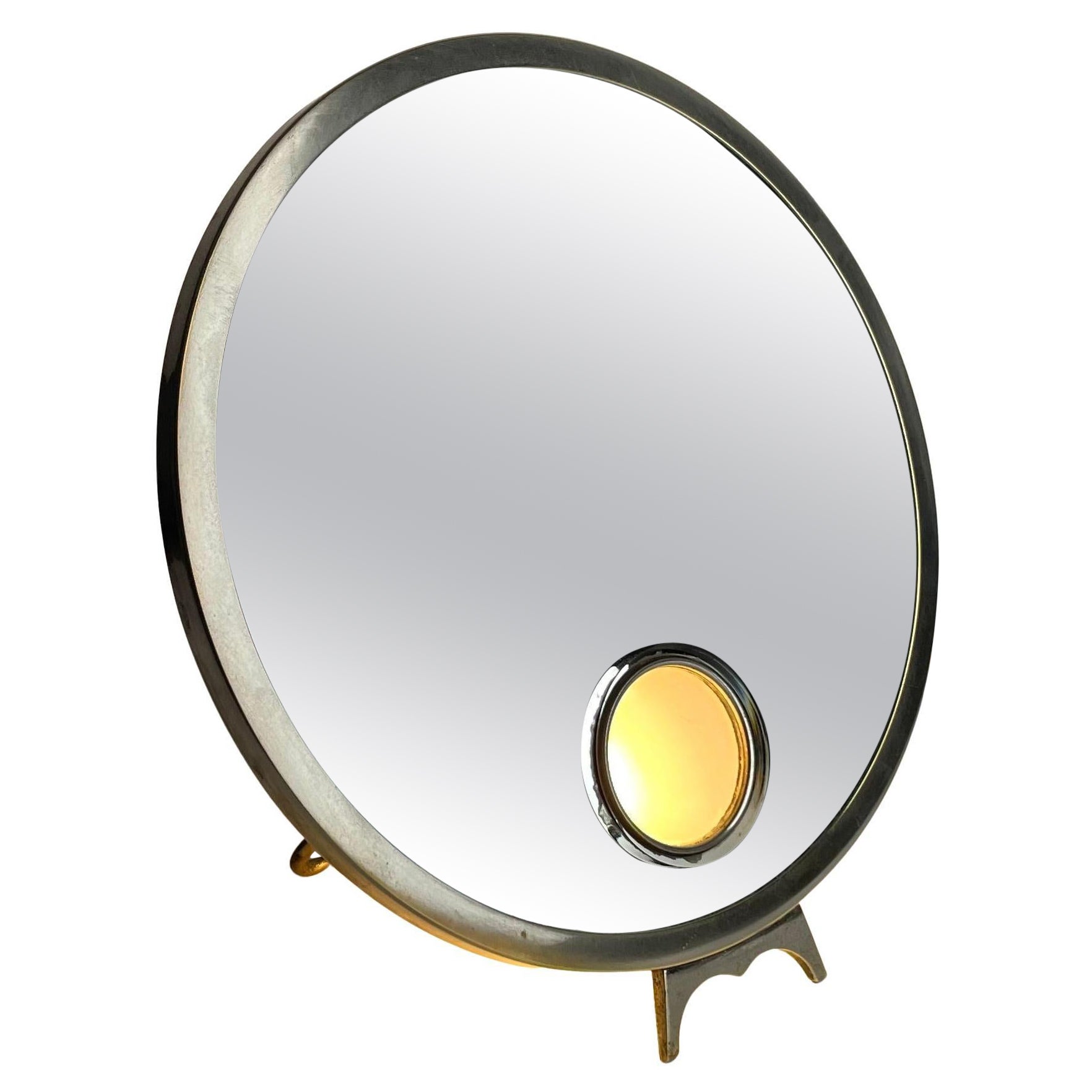 Specchio da barba illuminato Art Deco di Le Mirophar Brot, anni 
30