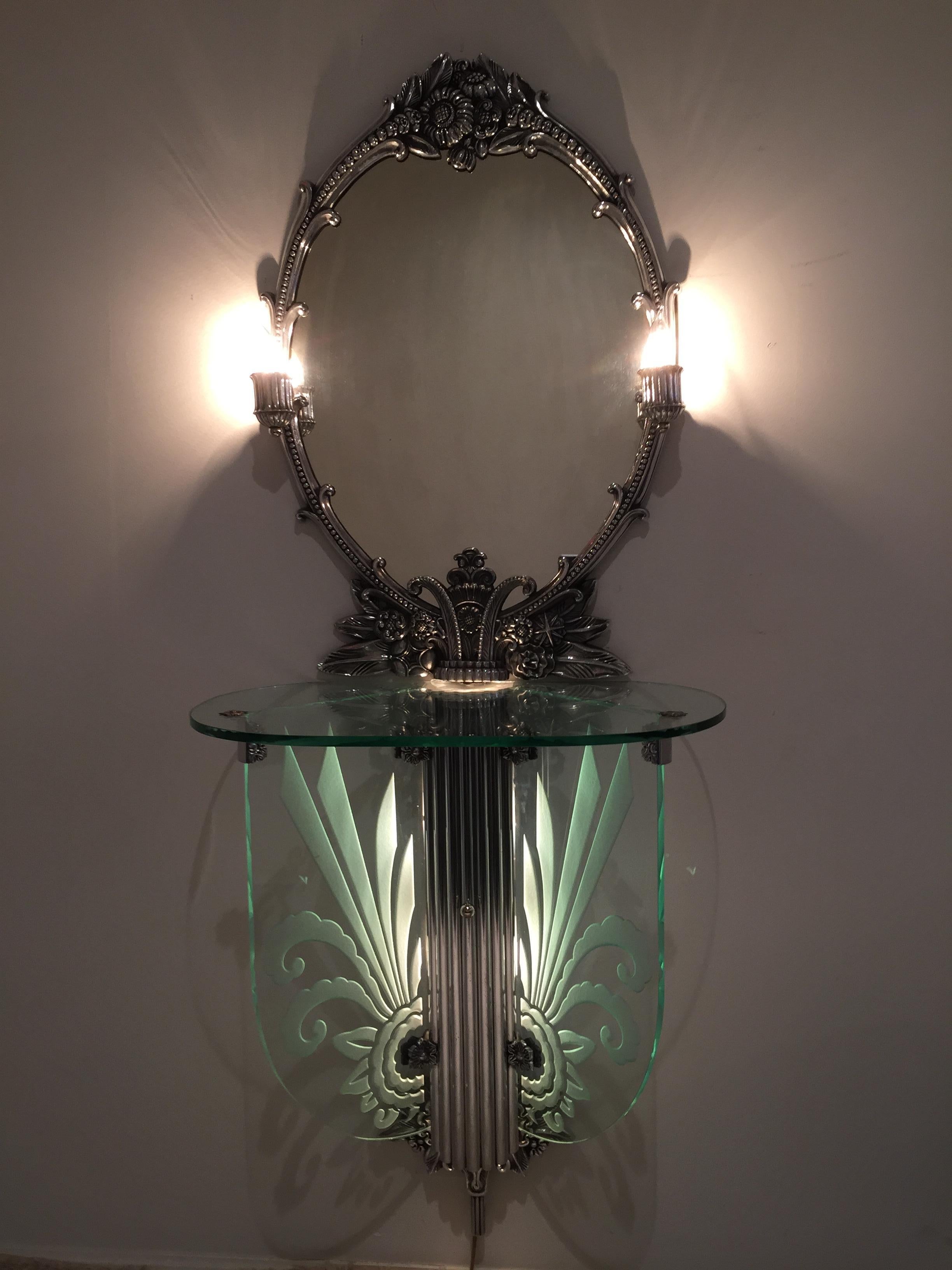 Américain Vanity Together Mirror with Stool Paramount Theater Boston en vente