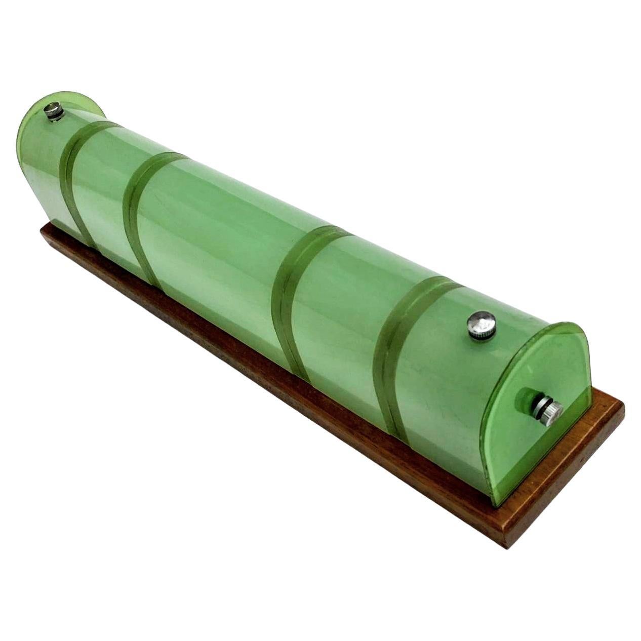 Art Decó Impresionante Lámpara de Pared de Cine Inglés de los Años 30 Vidrio en venta