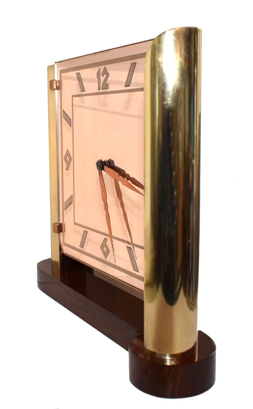 Aside the appearance and super rarity of this marvellous clock on first viewing, one can't be distracted away from the condition of the clock as well, which for it's 90 odd years is nothing less than amazing. This really is an eyebrow raising clock.