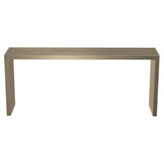 Art Deco Industrial and Work Console Tables in Copper Fine Hammered  by Alison S