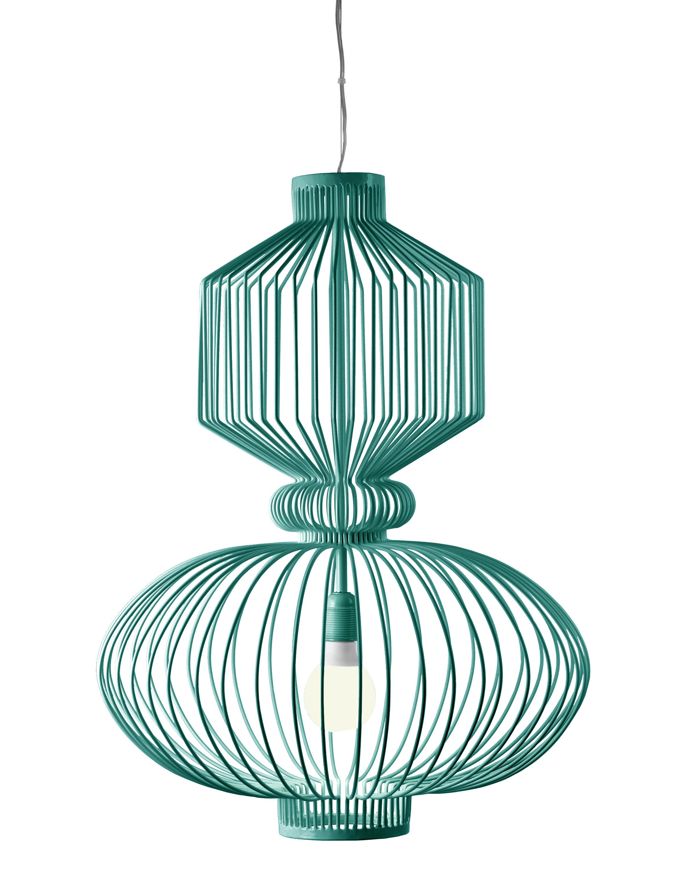 XXI secolo e contemporaneo Art Deco - Lampada a sospensione industriale nera Revolution Custom 29'' in vendita