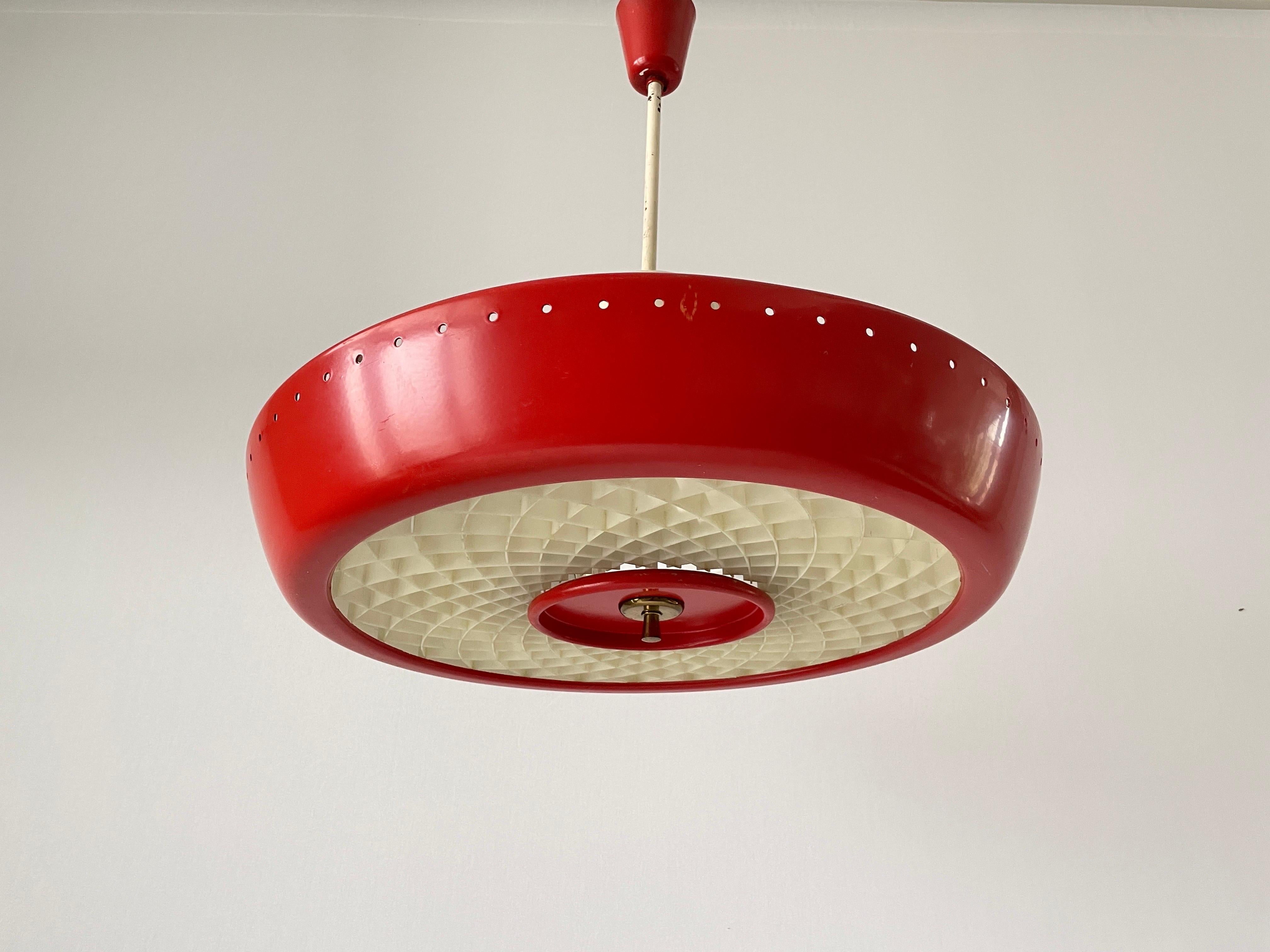 Art Deco Industrial Cinema Ceiling Lamp, 1940s, Germany In Good Condition For Sale In Hagenbach, DE