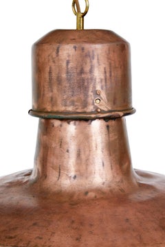 Art Deco Industrial Copper Ceiling Light