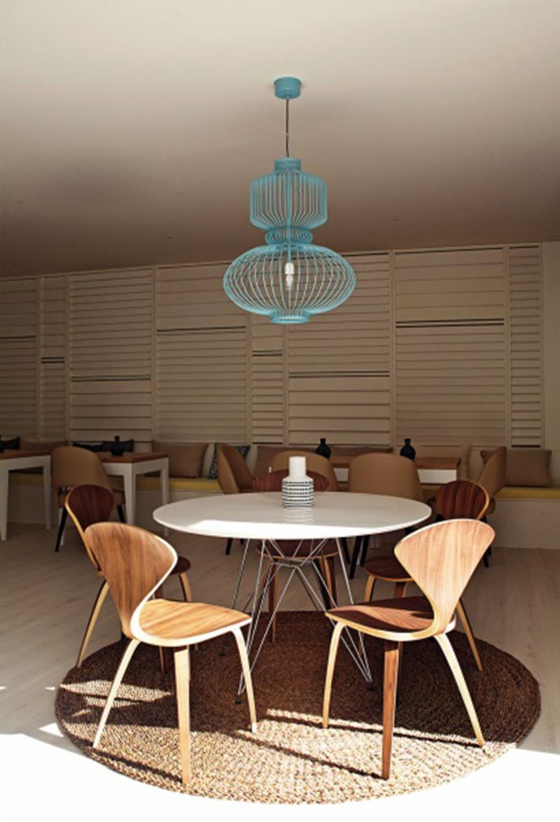 Art Deco - Industrial Mint Green Pendant Revolution Suspension Lamp In New Condition For Sale In Lisbon, PT