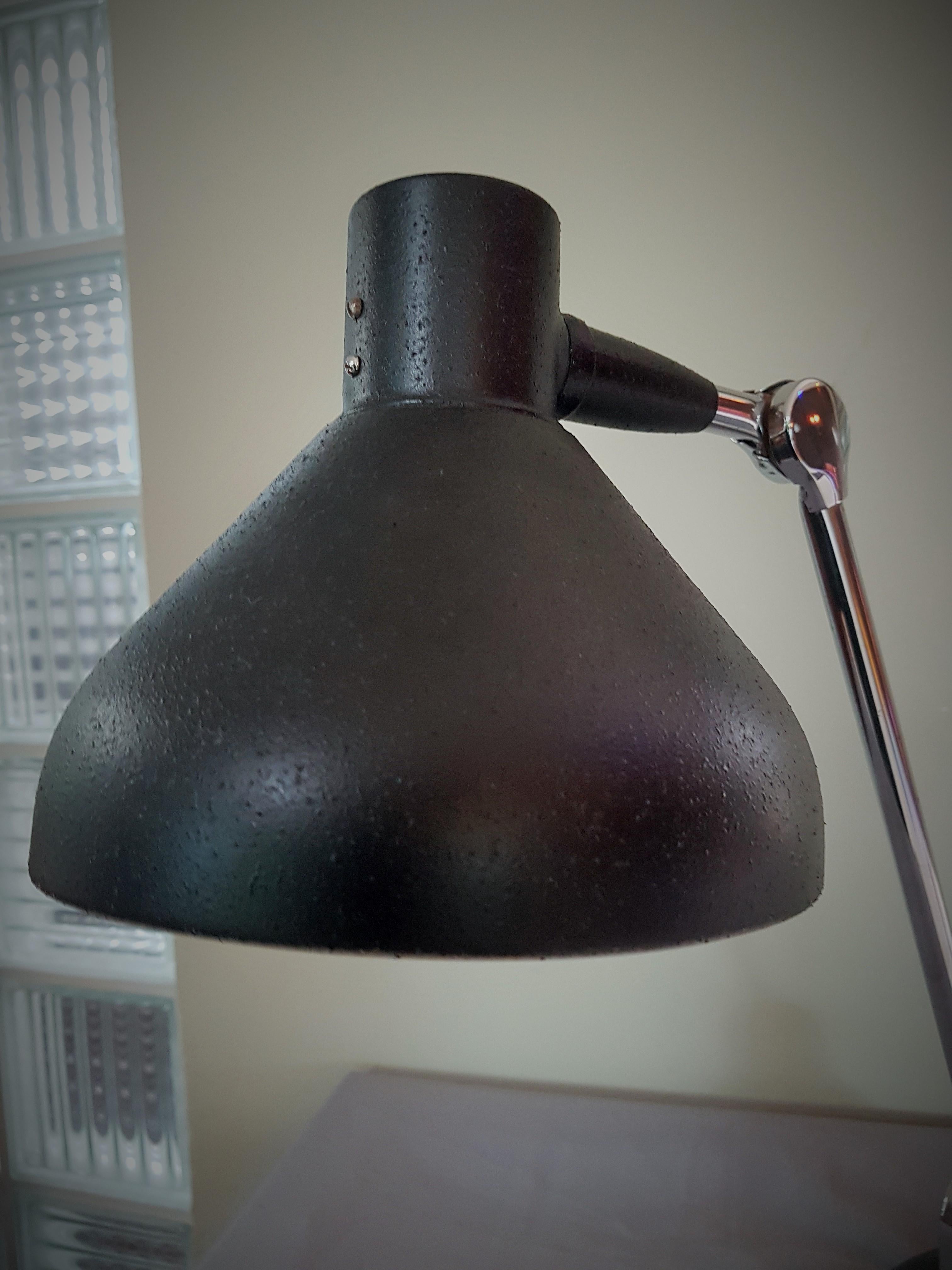 Art Deco Industrie-Tischlampe von Jumo:: Frankreich 1930er Jahre im Angebot 6