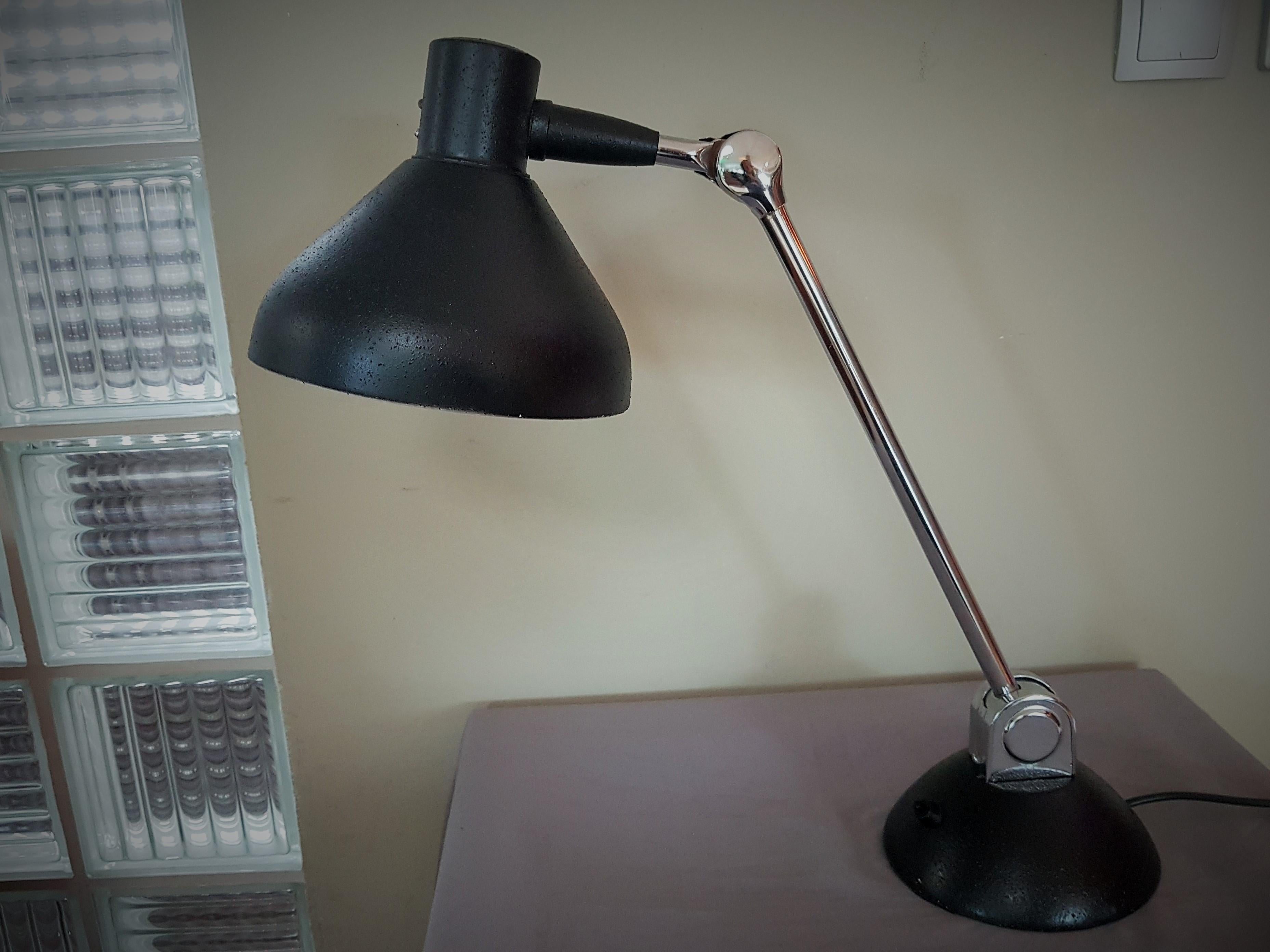 Art Deco Industrie-Tischlampe von Jumo:: Frankreich 1930er Jahre im Angebot 11