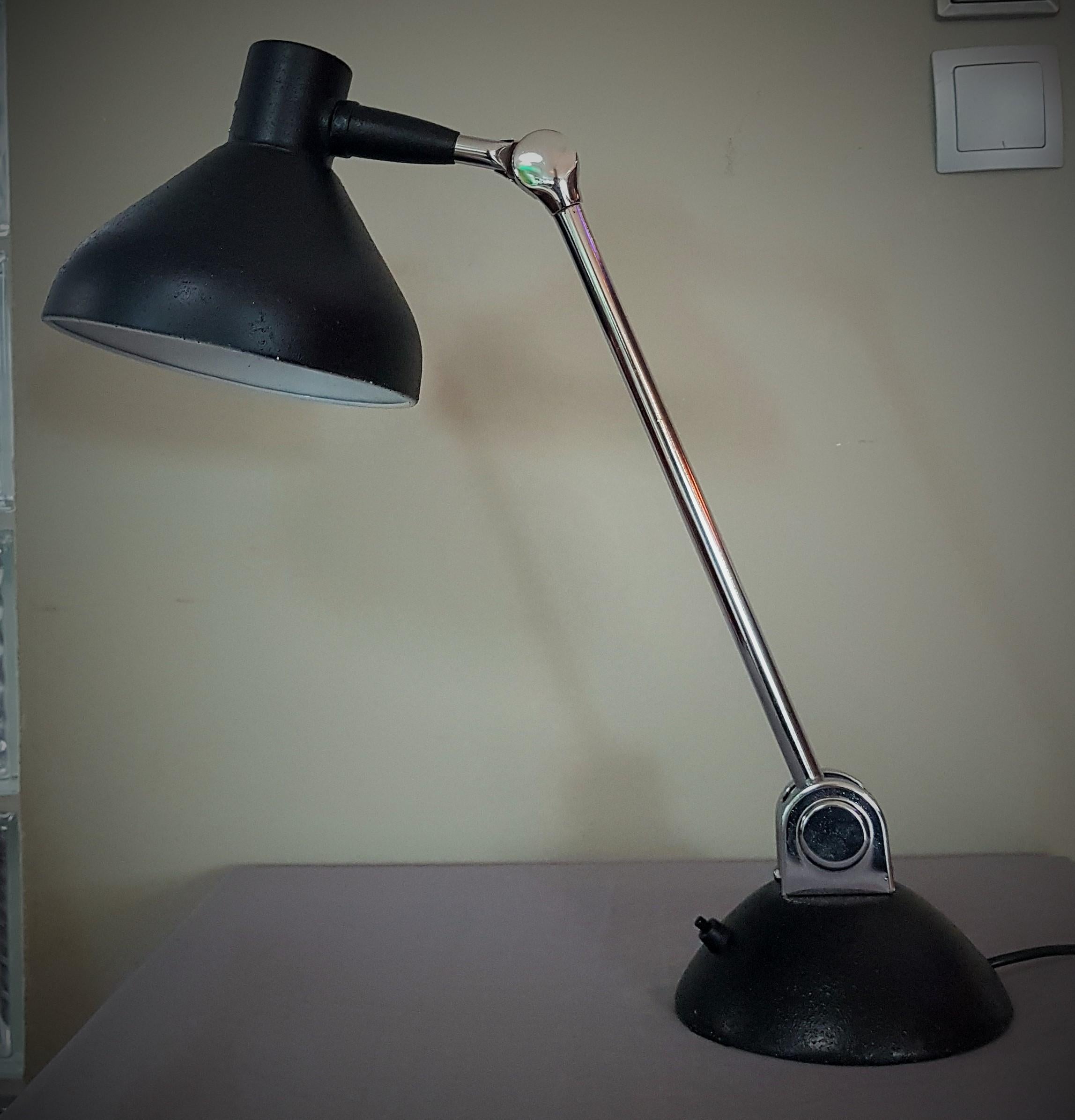 French Art Deco Industrial Table Lamp by Jumo, France 1930s For Sale