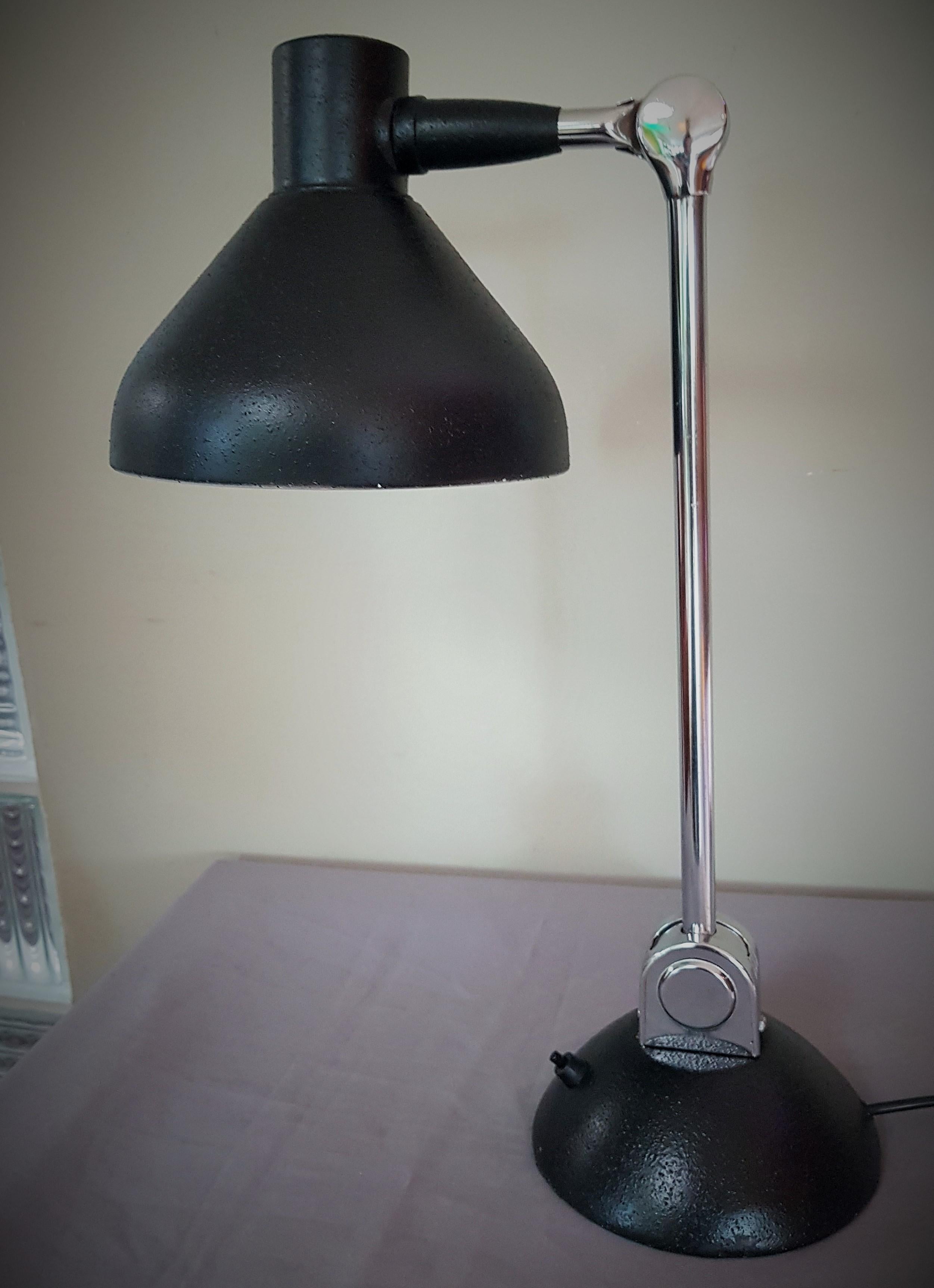 Art Deco Industrial Table Lamp by Jumo, France 1930s In Good Condition For Sale In Saarbruecken, DE