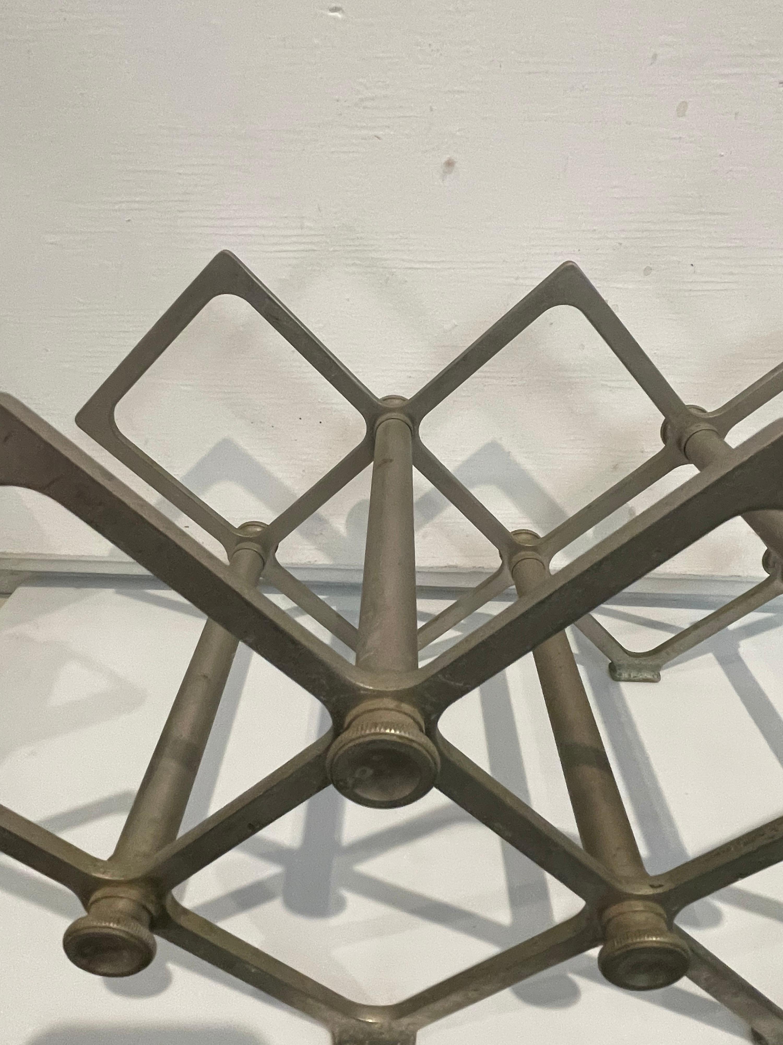A very rare and unique wine holder, 7 bottle capacity circa 1940s incredible quality and design.