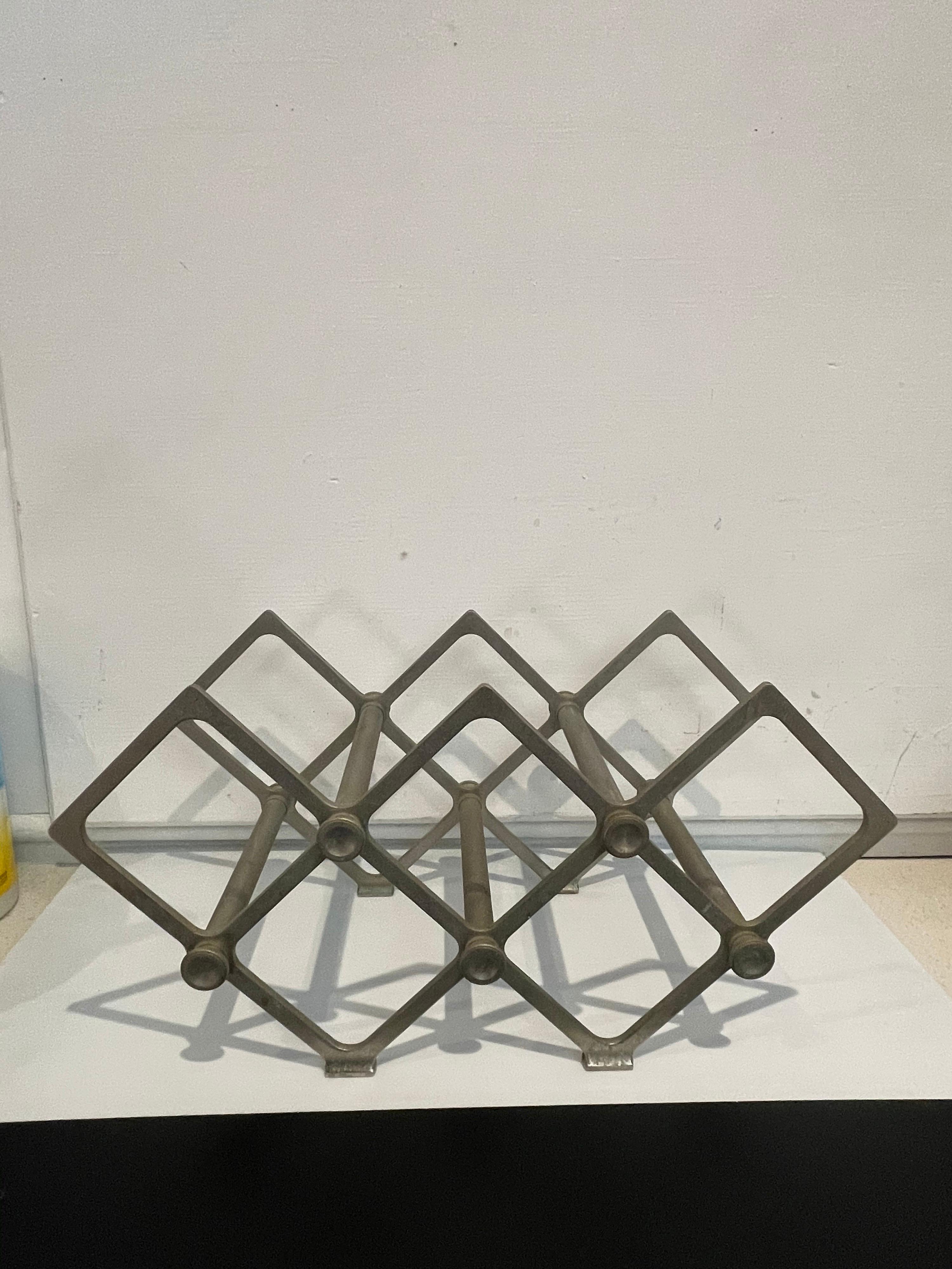 art deco wine rack