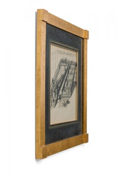 Art Deco Ink Amusement Park Drawing