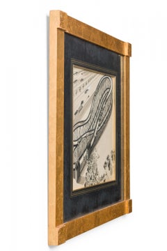 Art Deco Ink Amusement Park Drawing