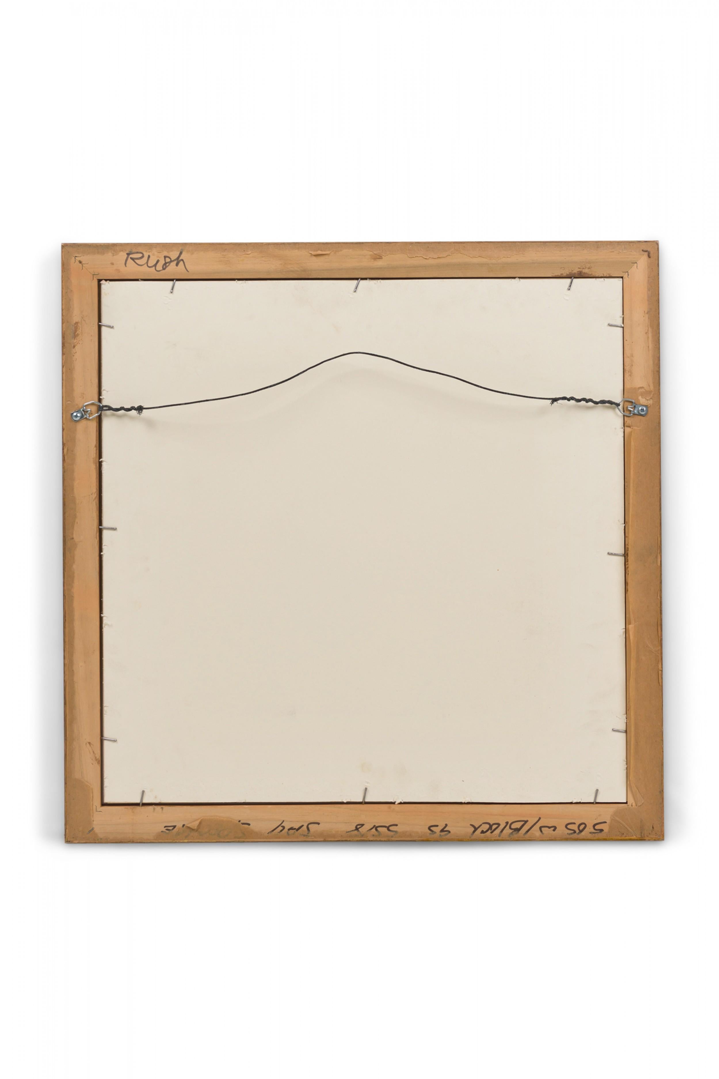 Legno Disegno di parco divertimenti ad inchiostro Art Deco in vendita
