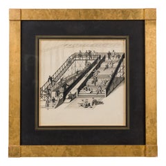 Art Deco Tinte Vergnügungspark Zeichnung