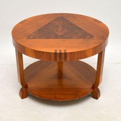 Art Deco Inlaid Walnut Coffee Table