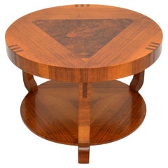 Art Deco Inlaid Walnut Coffee Table
