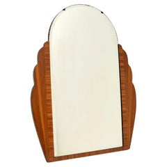 Art Deco Inlaid Walnut Mirror