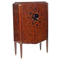 Art Deco Inlay Cabinet by Jules Leleu