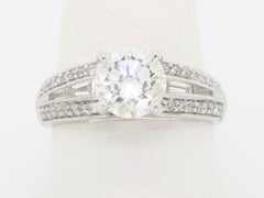 Art Deco inspirierter Verlobungsring mit 1,48 Karat Diamant