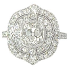 Art Déco inspired 1.52 Carats diamond ring