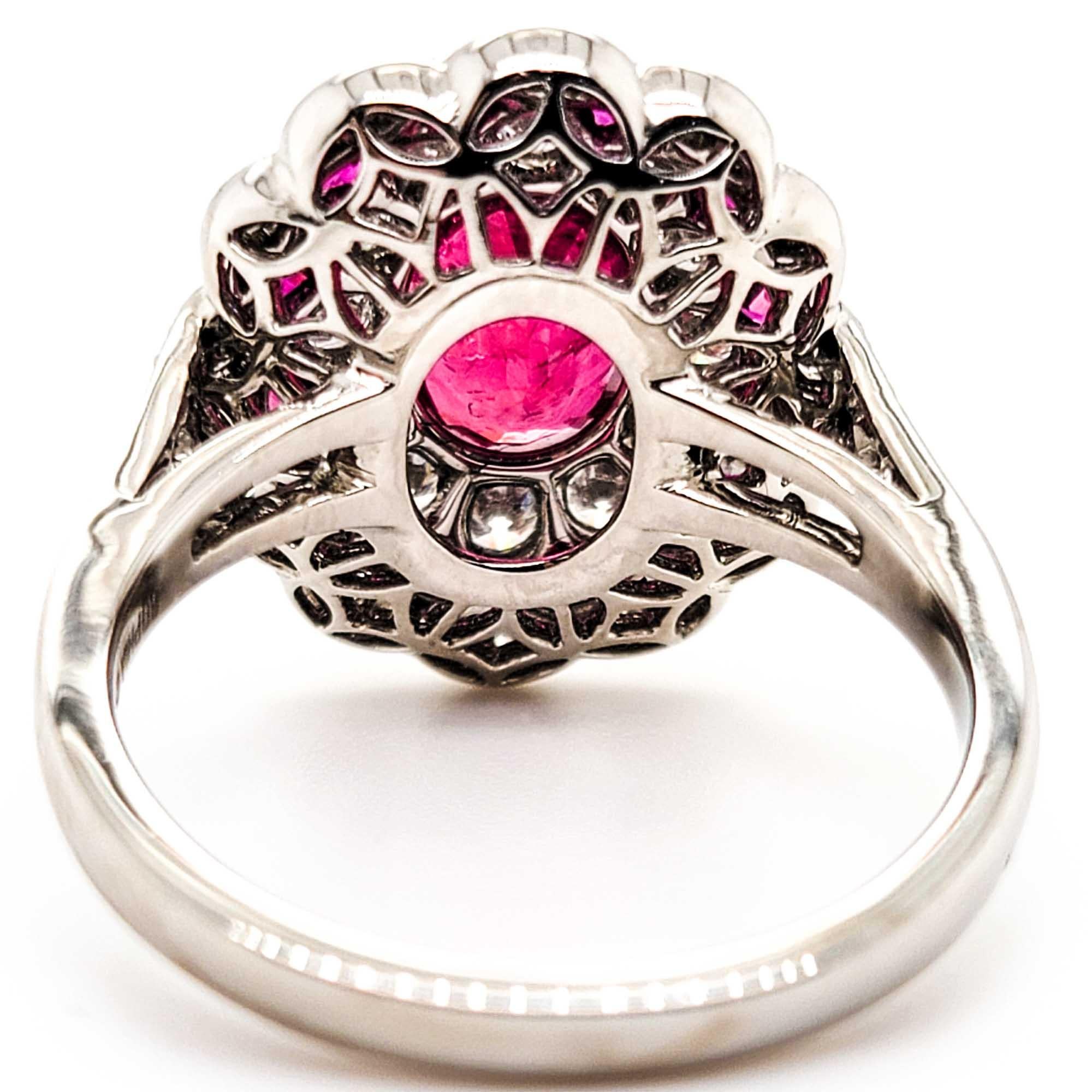 ruby and diamond art deco ring