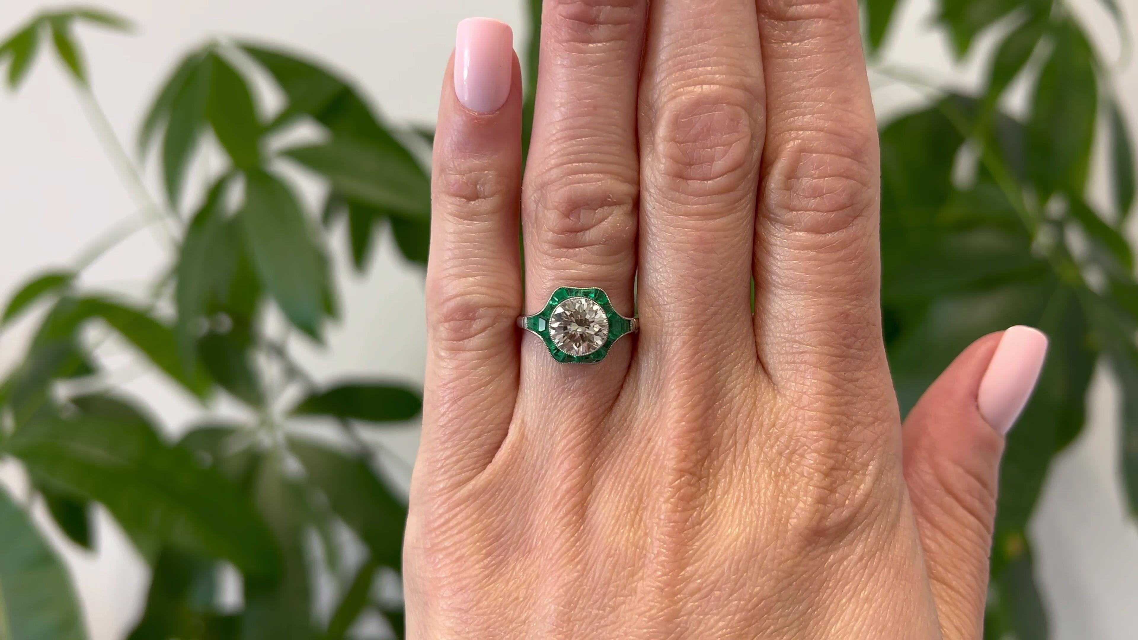 emerald brilliant cut diamond