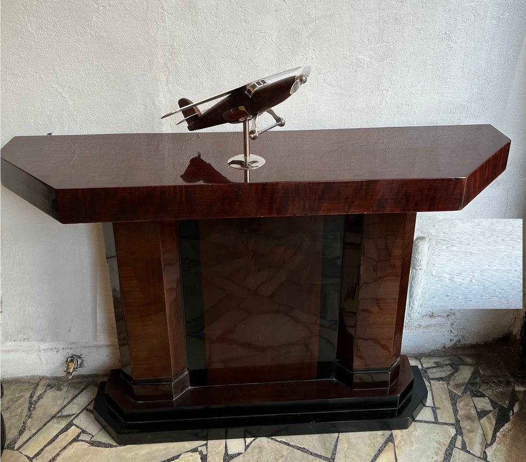 Chilean Art Deco Inspired Airplane in Wood Designer: Marcelo Peña, 2012 For Sale