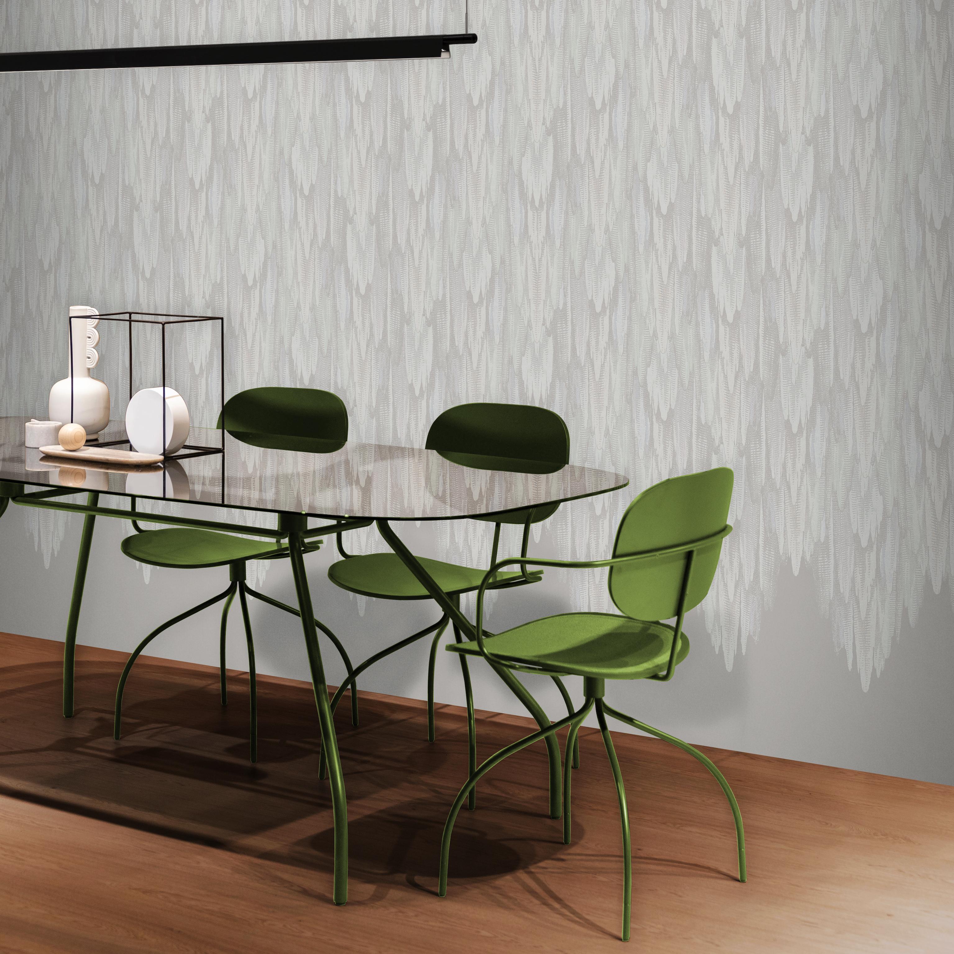 MINIMUM ORDER 4 ROLLS FOR A TOTAL OF 44 YARDS.

Grotto Nougat Mica. This colorway is printed on our exclusive Mica coated grounds, which lend an amazing shimmer to the wall.

This design is inspired by the grottoes often present in European gardens