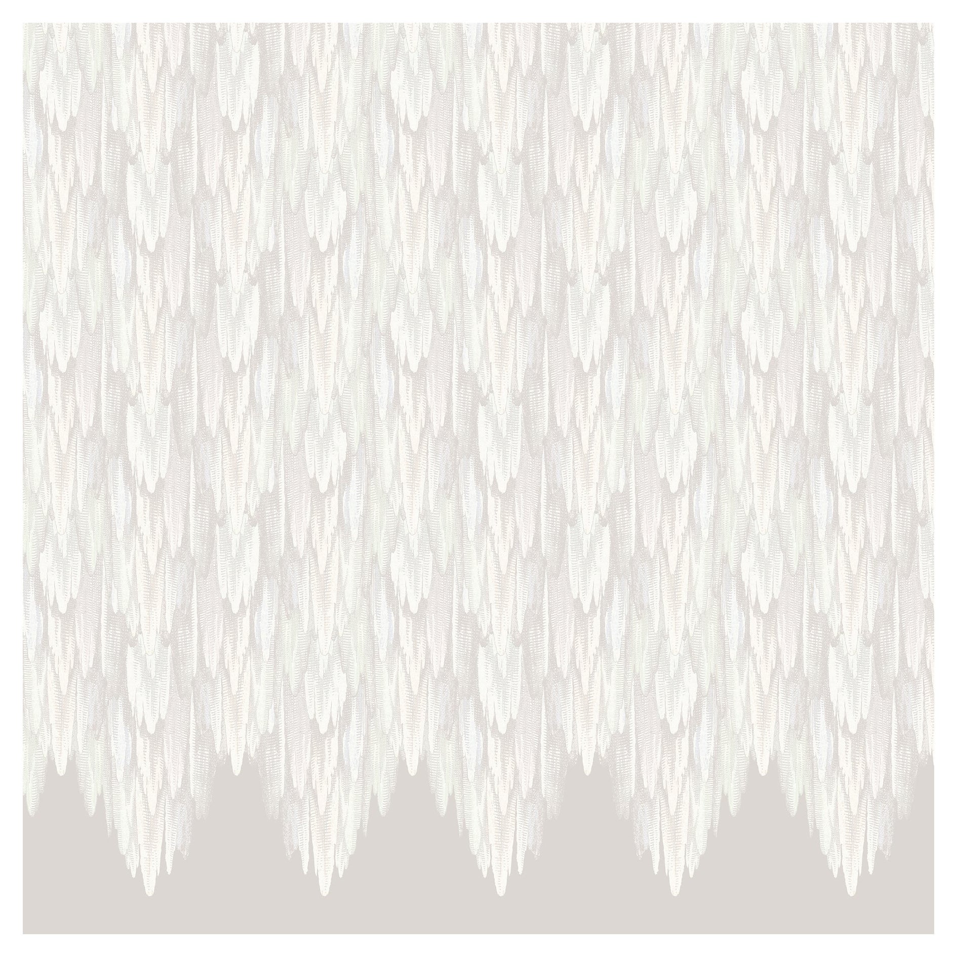 Art Deco Inspired Beige Wallpaper Panels: Grotto Nougat Mica For Sale