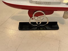 Art Deco Inspired Boat in Wood and steel Designer: Marcelo Peña, 2016