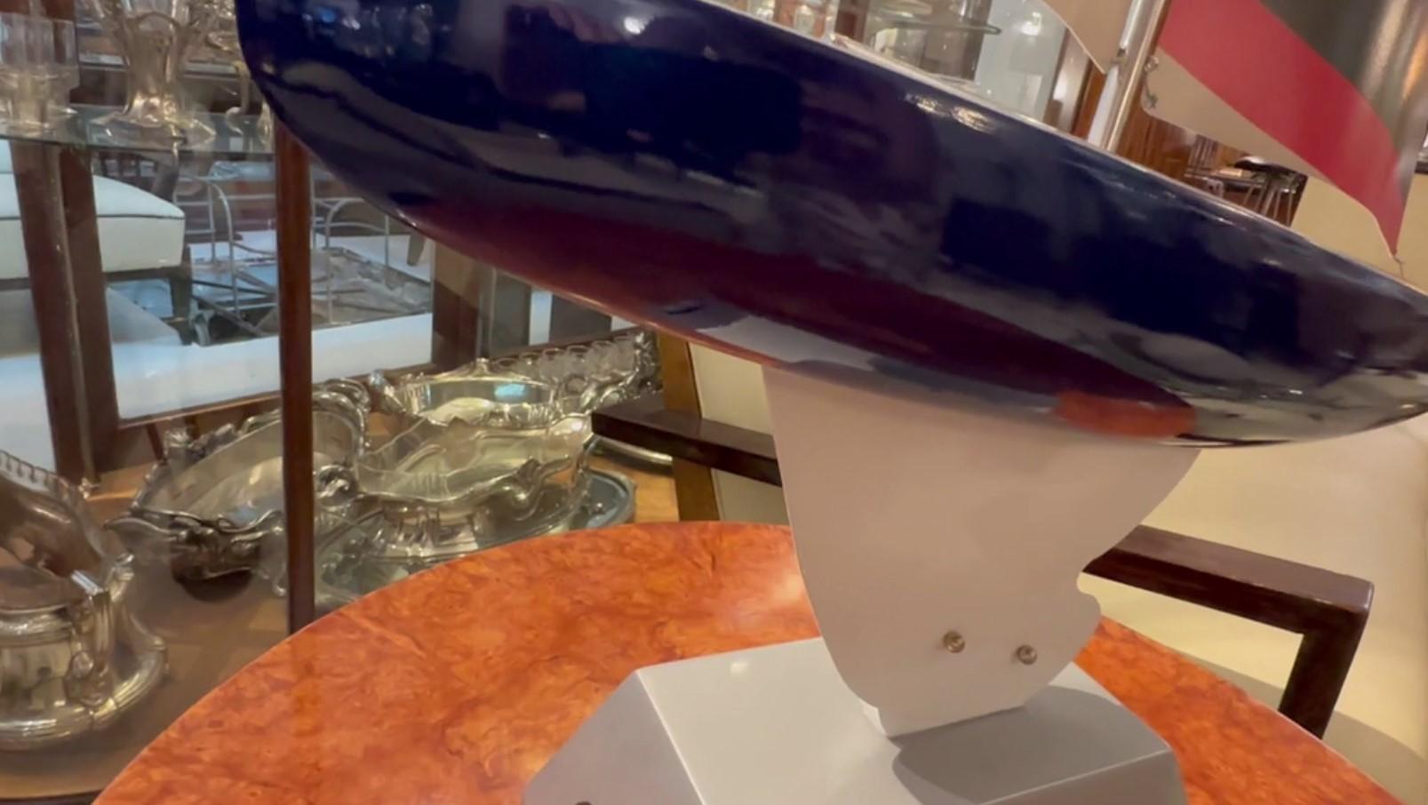 Art Deco Inspired Boat in Wood and steel  Designer: Marcelo Peña, 2024 For Sale 4