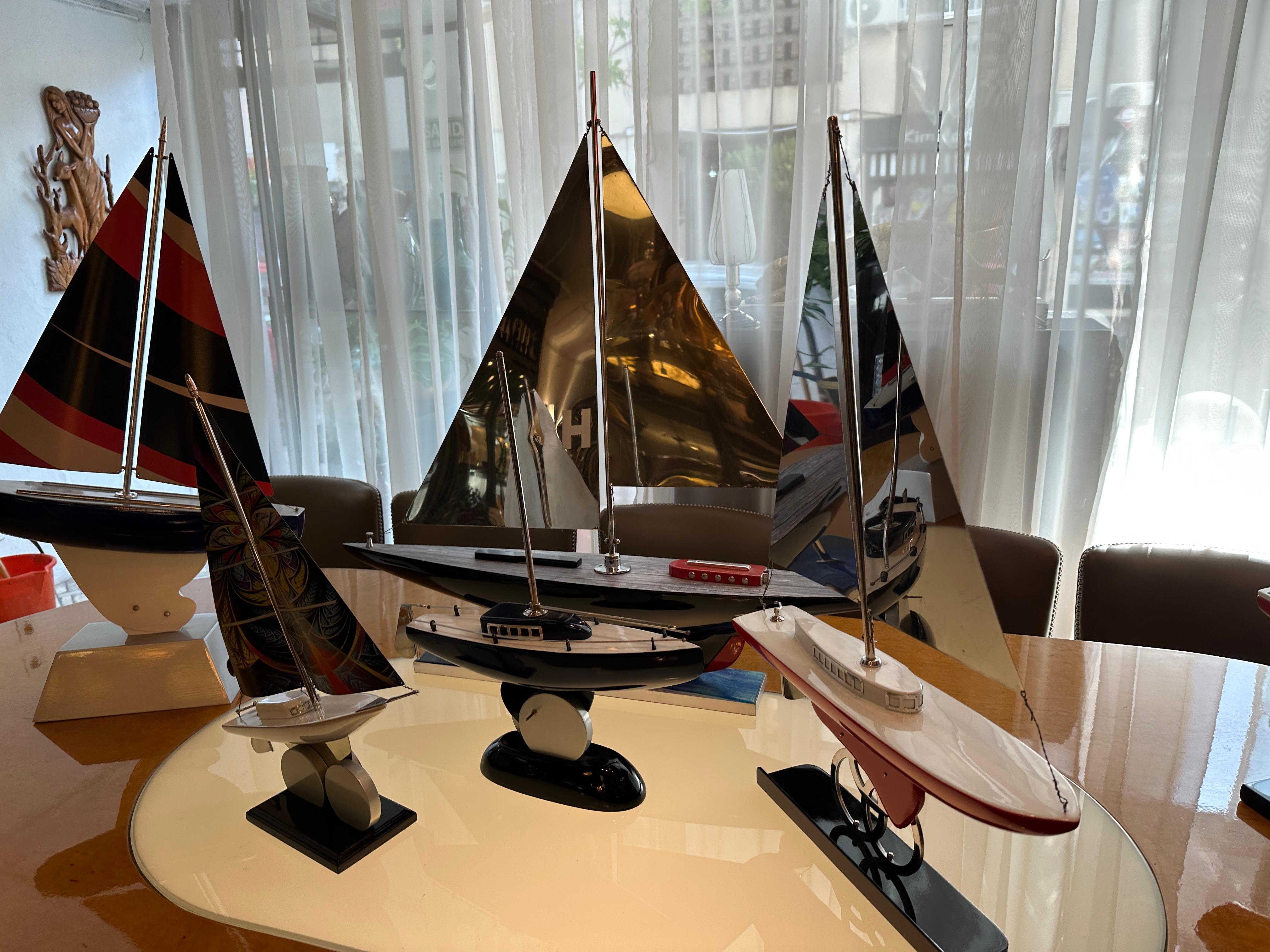 Art Deco Inspired Boat in Wood and steel  Designer: Marcelo Peña, 2024 For Sale 10