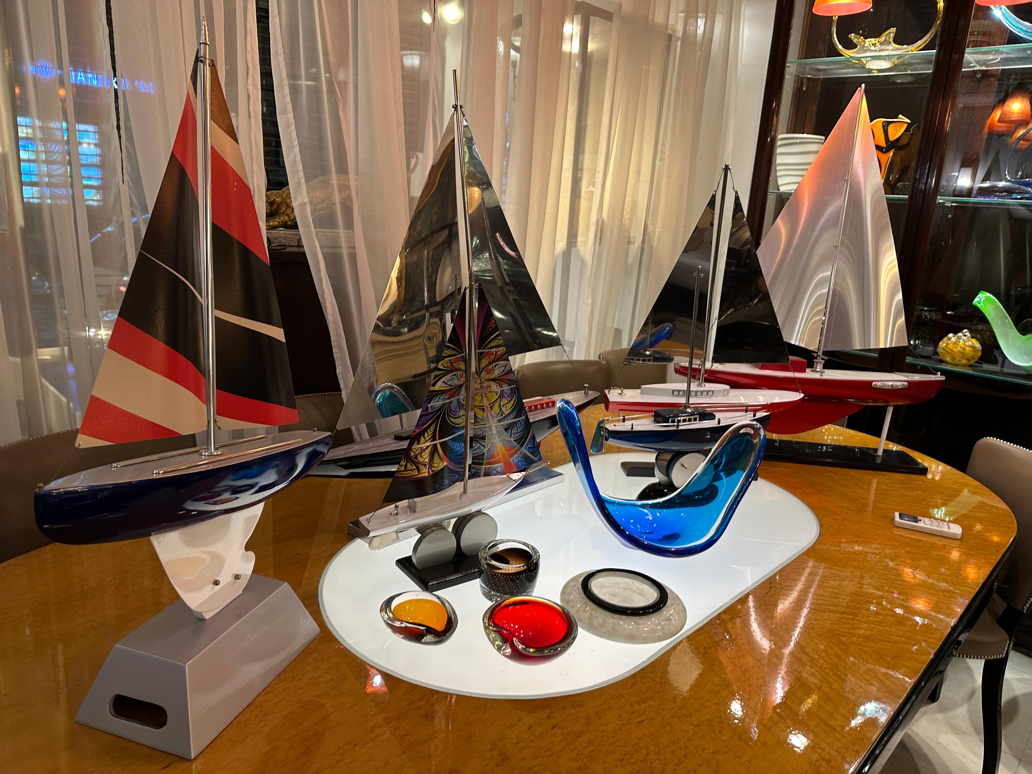 Art Deco Inspired Boat in Wood and steel  Designer: Marcelo Peña, 2024 For Sale 13