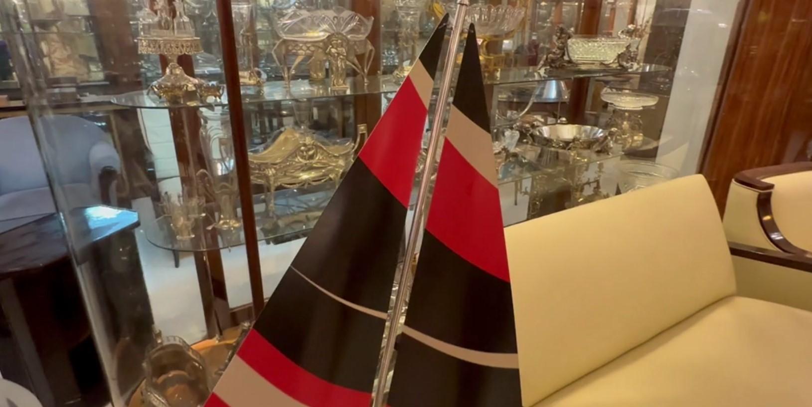 Art Deco Inspired Boat in Wood and steel  Designer: Marcelo Peña, 2024 For Sale 1