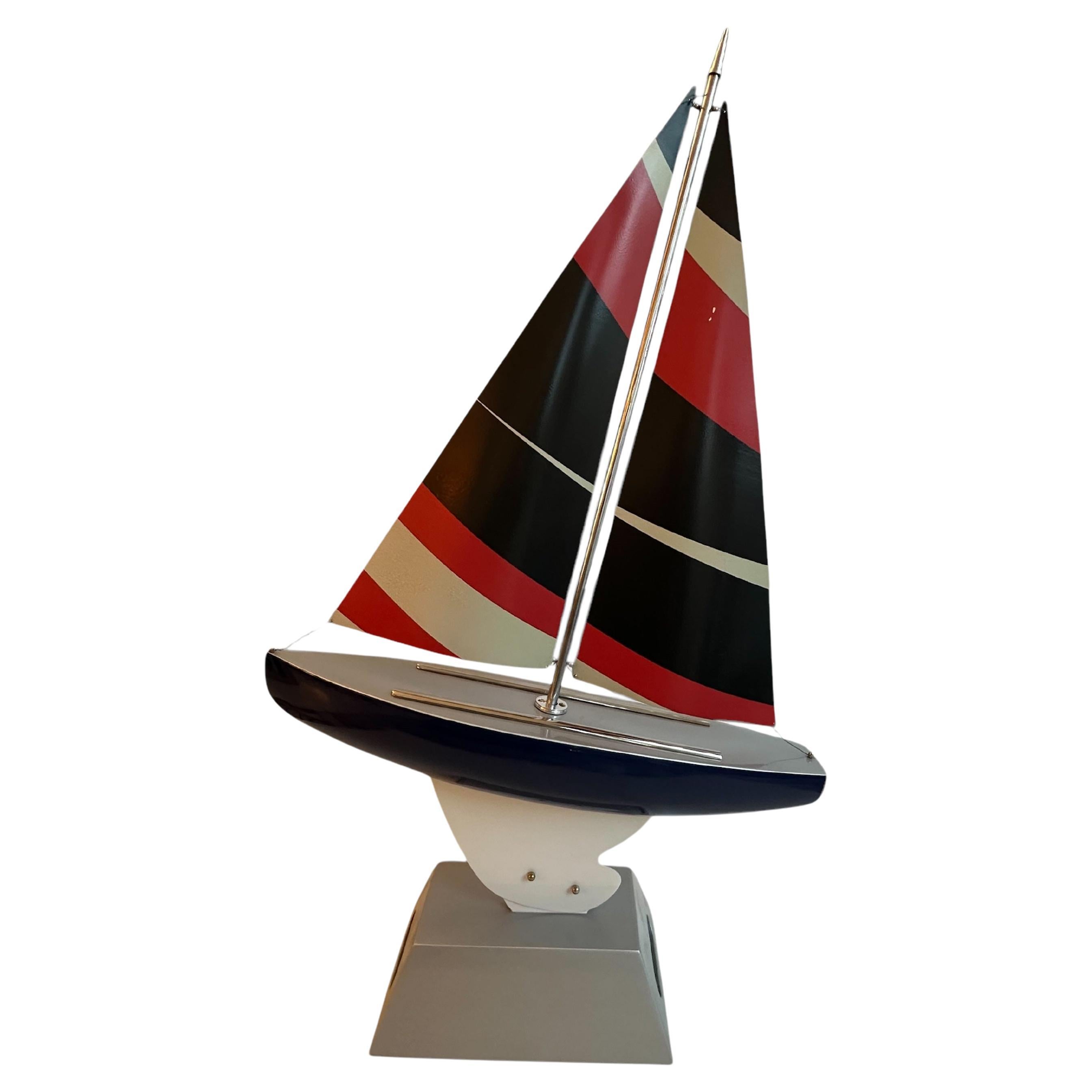 Art Deco Inspired Boat in Wood and steel  Designer: Marcelo Peña, 2024