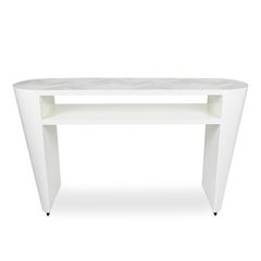 Art Deco Inspired Chevron Top Lacquered Console Table