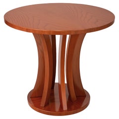 Art Deco Inspired Circular Pedestal Table, 20th Century
