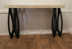 Art Deco Inspired Console Table by R&Y Augousti Design the Table Is a Handmade