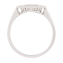 Late Deco 0.80ct Diamond Cluster Ring, circa 1940s