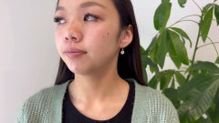 Art Deco Inspired Diamond Platinum Buttercup Drop Earrings