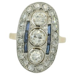 Art déco inspired diamond ring